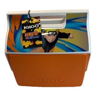 Anime Naruto Shippuden 9 Can Cooler Insulated Igloo Playmate Orange NWT